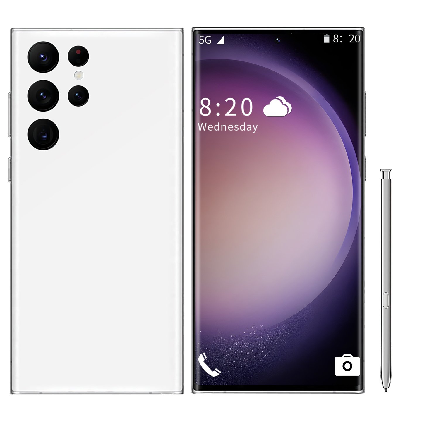 Smart Phone Smart Gaming Mobile Phone 64gb S23 Ultra 16GB+1TB 5G 7.3 Inch TFT Note 20 Ultra 5g Black - Prep Smartphone 5g 65W 2k